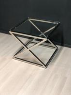 bijzettafel Eichholtz square Criss Cross 65x65x49, Metaal of Aluminium, Univerzeel Design, Vierkant, 55 tot 75 cm