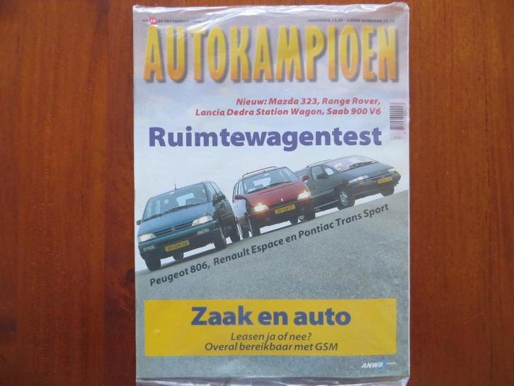 Autokampioen 19 1994 Peugeot 806, Espace, Fuego, Dino Spider, Boeken, Auto's | Folders en Tijdschriften, Nieuw, Peugeot, Ophalen of Verzenden