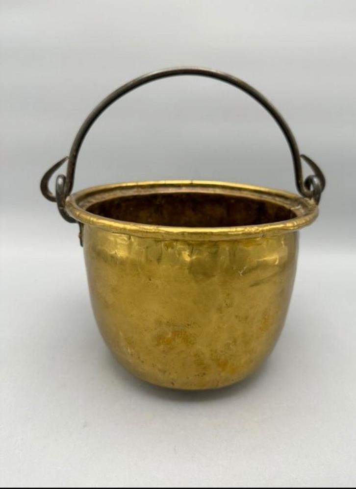 Unieke mooie antieke koperen emmer, Antiek en Kunst, Antiek | Koper en Brons, Ophalen of Verzenden