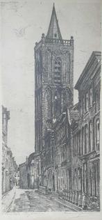 Marius Janssen ets Schiedam St. Janskerk ( 1885 - 1957 ), Antiek en Kunst, Verzenden