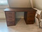 Eikenhouten Bureau Klassiek/Antiek Handgemaakt, Huis en Inrichting, Bureaus, Ophalen, Zo goed als nieuw, Bureau