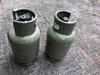 2 kleine gasflessen, ook grote  , leeg , nog gekeurd, Caravans en Kamperen, Kampeeraccessoires, Ophalen of Verzenden, Gebruikt
