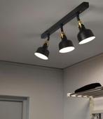 Nieuwe plafond lamp 3 spots zwart, Huis en Inrichting, Lampen | Spots, Nieuw, Ophalen of Verzenden
