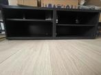 TV console - Diep zwart - hangbaar, Ophalen, 100 tot 150 cm, Minimalistisch/Modern, Zo goed als nieuw