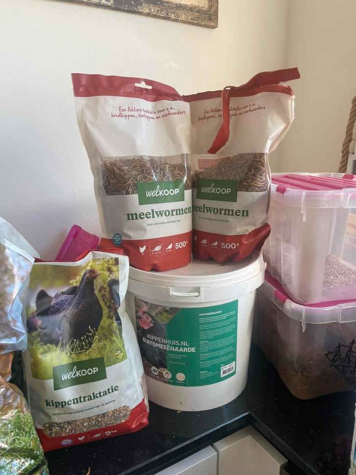 Mooi pakket voor houden van kippen, Dieren en Toebehoren, Pluimvee | Toebehoren, Zo goed als nieuw, Drinken en Voederen, Ophalen