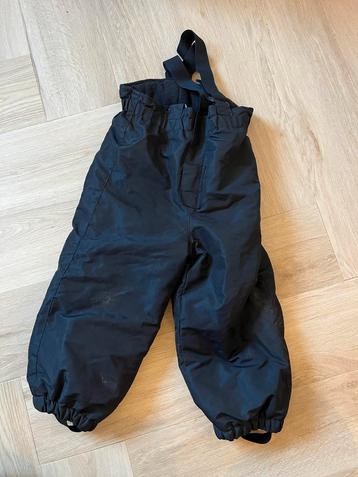 H&M Skibroek zwart, maat 98 met fleece voering beschikbaar voor biedingen