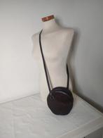 K643 BOSBOOM bruin lederen schoudertas, 2e hands, Gebruikt, Bruin, Schoudertasje