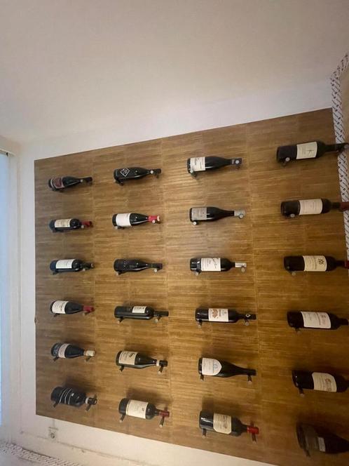 Wijnrek Wijnwand Duet - Modern wijnrek aan de muur - - Gesch, Huis en Inrichting, Woonaccessoires | Wijnrekken, Zo goed als nieuw