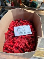 Rode Pluggen - 300 stuks, Doe-het-zelf en Verbouw, IJzerwaren en Bevestigingsmiddelen, Ophalen of Verzenden, Gebruikt, Minder dan 50 mm