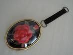 Kleine ouderwetse hanger met rozen achter bol kunststof, Ophalen of Verzenden