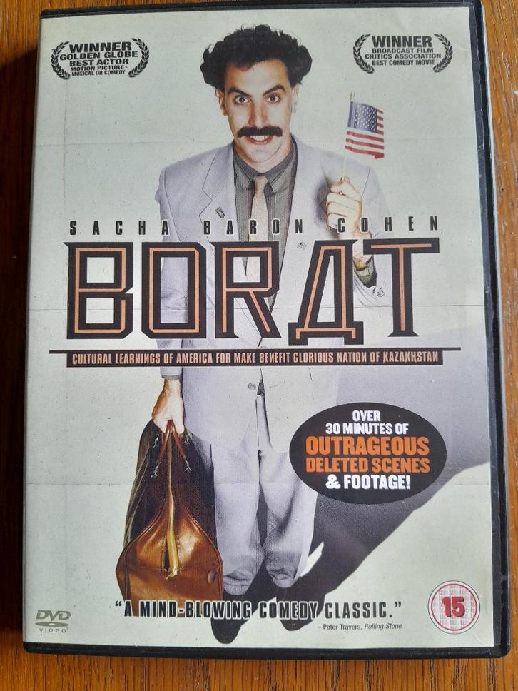 Borat dvd, Cd's en Dvd's, Dvd's | Komedie, Gebruikt, Overige genres, Vanaf 16 jaar, Ophalen of Verzenden