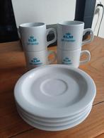 4 KLM JET CENTER koffie kopjes met schotels, Nieuw, Ophalen of Verzenden, Overige stijlen, Kop(pen) en/of Schotel(s)