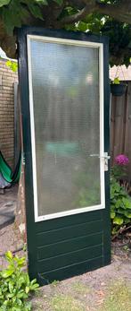 Hardhouten buitendeur, Ophalen, Gebruikt, 80 tot 100 cm, Buitendeur