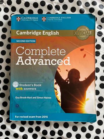 Cambridge English Complete Advanced second edition gebruikt 