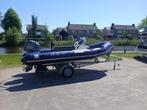 Zodiac 500 Pro met Yamaha F50 HETL + kanteltrailer Marlin., Ophalen, Gebruikt, Zodiac, Benzine