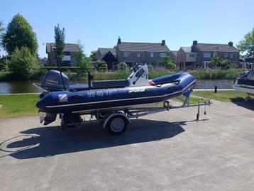 Zodiac 500 Pro met Yamaha F50 HETL + kanteltrailer Marlin. beschikbaar voor biedingen