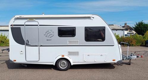 Knaus Sport 420QD (2014), Caravans en Kamperen, Caravans, Particulier, tot en met 4, Treinzit, Knaus, Kachel, Luifel, Ophalen