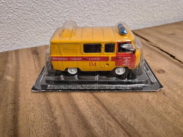 DeAgostini UAZ 3909 Gas Nooddienst 1:43, Hobby en Vrije tijd, Modelauto's | 1:43, Nieuw, Auto, Overige merken, Ophalen of Verzenden