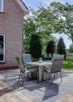 6 stoelen waarvan 2 in lig stand incl kussens., Tuin en Terras, Ophalen