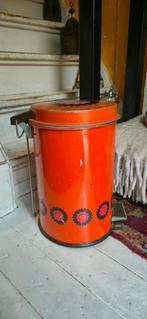 Vintage Brabantia Pedaalemmer Patrice Oranje, Huis en Inrichting, Woonaccessoires | Prullenbakken, Ophalen of Verzenden, Gebruikt