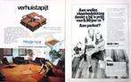 34 vintage advertenties interieur wonen 72-80 design meubels, Ophalen of Verzenden, Zo goed als nieuw, Reclamebord
