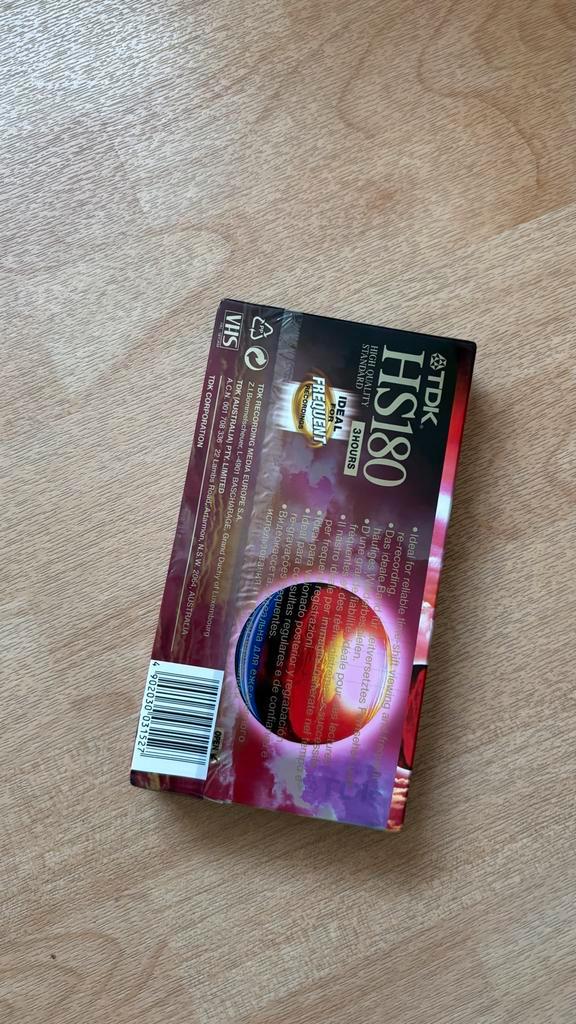 TDK HS180 VHS Videoband - Ideaal voor opnames!, Cd's en Dvd's, Cassettebandjes, Gebruikt, Origineel, Overige genres, 1 bandje