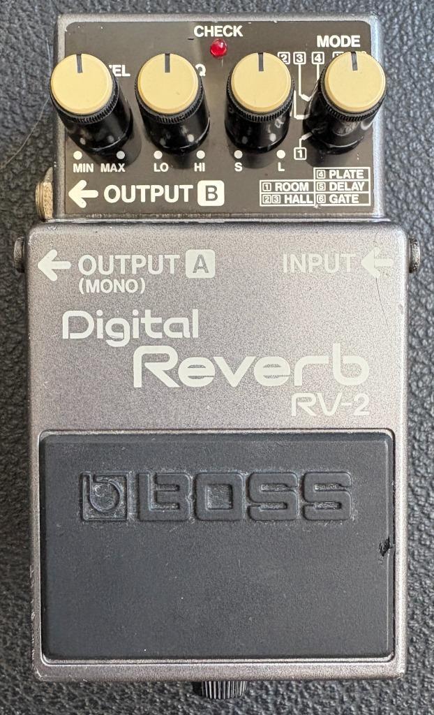 Boss RV-2 Digital Reverb 1987, Japan, Muziek en Instrumenten, Effecten, Gebruikt, Delay of Echo, Reverb, Ophalen of Verzenden