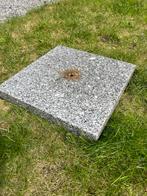 Granieten blok van 40x40x5., Tuin en Terras, Ophalen of Verzenden, Minder dan 1 meter, Parasolvoet