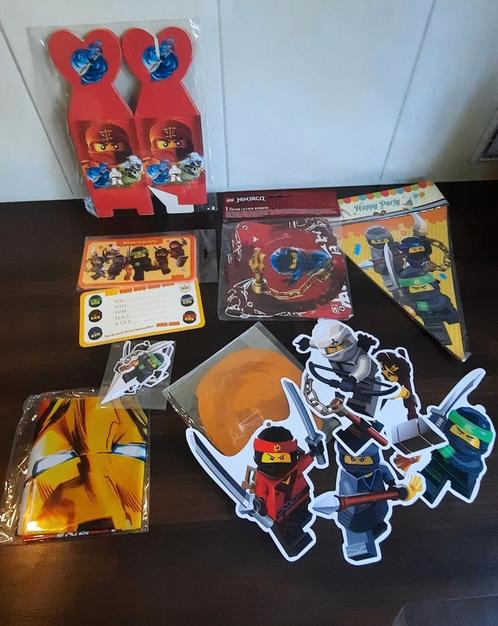 Nieuw ninjago kinderfeest pakket - incl uitnodiging - totaal, Hobby en Vrije tijd, Feestartikelen, Nieuw, Feestartikel, Verjaardag
