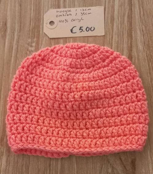 Gehaakte muts, Kinderen en Baby's, Babykleding | Mutsen, Sjaals en Wanten, Nieuw, Muts, Jongetje of Meisje, Ophalen