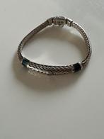 Buddha to Buddha armband blauwe tiger oog, Sieraden, Tassen en Uiterlijk, Armbanden, Ophalen, Blauw, Zo goed als nieuw, Met edelsteen