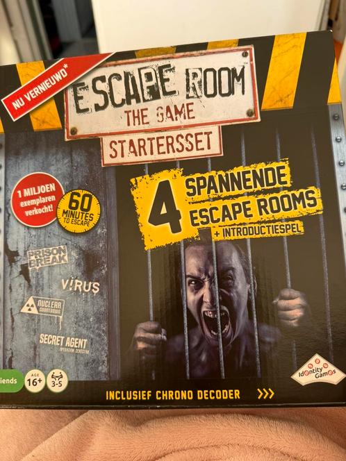 Te koop nieuw in doos: Escape Room The Game, Hobby en Vrije tijd, Gezelschapsspellen | Bordspellen, Nieuw, Ophalen of Verzenden