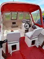 Visboot Warrior 165 75pk en 4pk hulpmotor en trailer., Watersport en Boten, Vis- en Consoleboten, Zo goed als nieuw, Ophalen, 70 pk of meer
