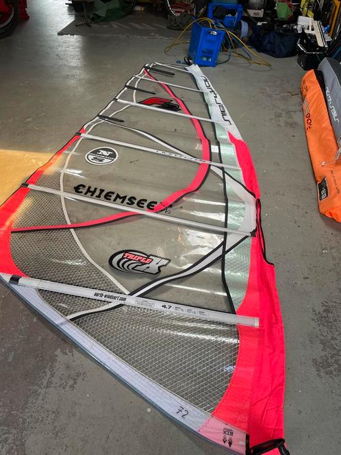 North Sails Tripl XXX 4.7 Windsurfzeil, Watersport en Boten, Windsurfen, Gebruikt, Zeil, Minder dan 250 cm, Minder dan 5 m², Ophalen