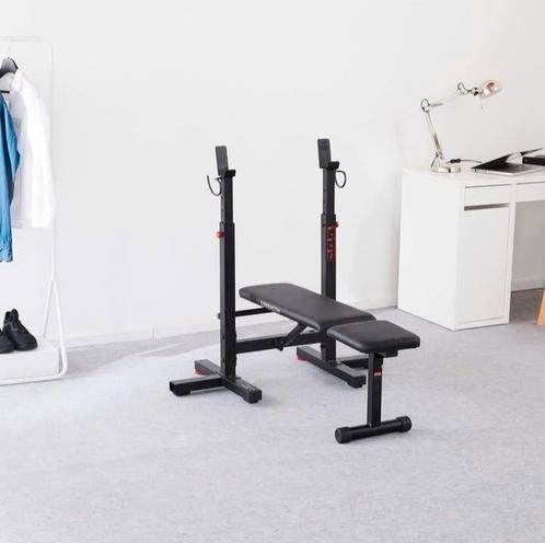 Opklapbaar Halterbank Fitnessbank Trainingsbank Gymbank new, Sport en Fitness, Fitnessmaterialen, Nieuw, Fitnessbank, Ophalen