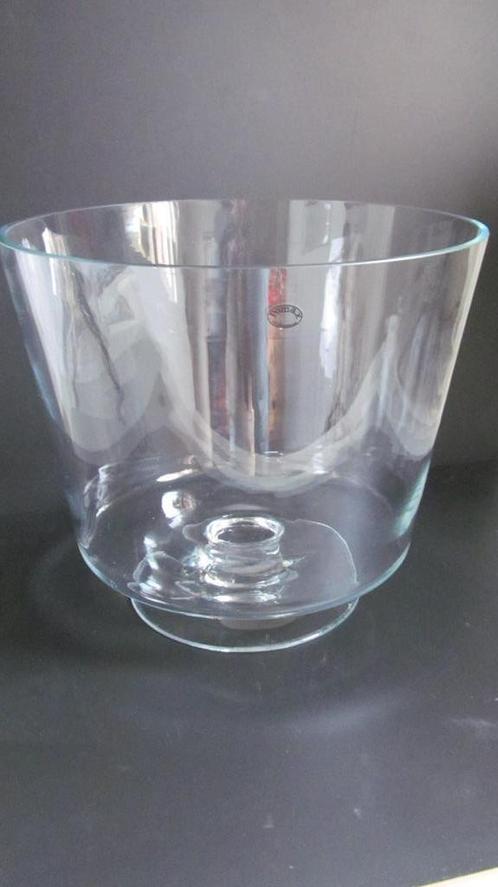 POMAX Collection zwaar glas presenteer schaal/bowl op voet, Huis en Inrichting, Woonaccessoires | Overige, Zo goed als nieuw, Ophalen