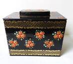 holland metalen blikken bus met rozen, Verzamelen, Blikken, Ophalen of Verzenden, Overige