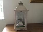 Windlicht/brocante decoratie/lantaren/witte lantarens, Ophalen of Verzenden