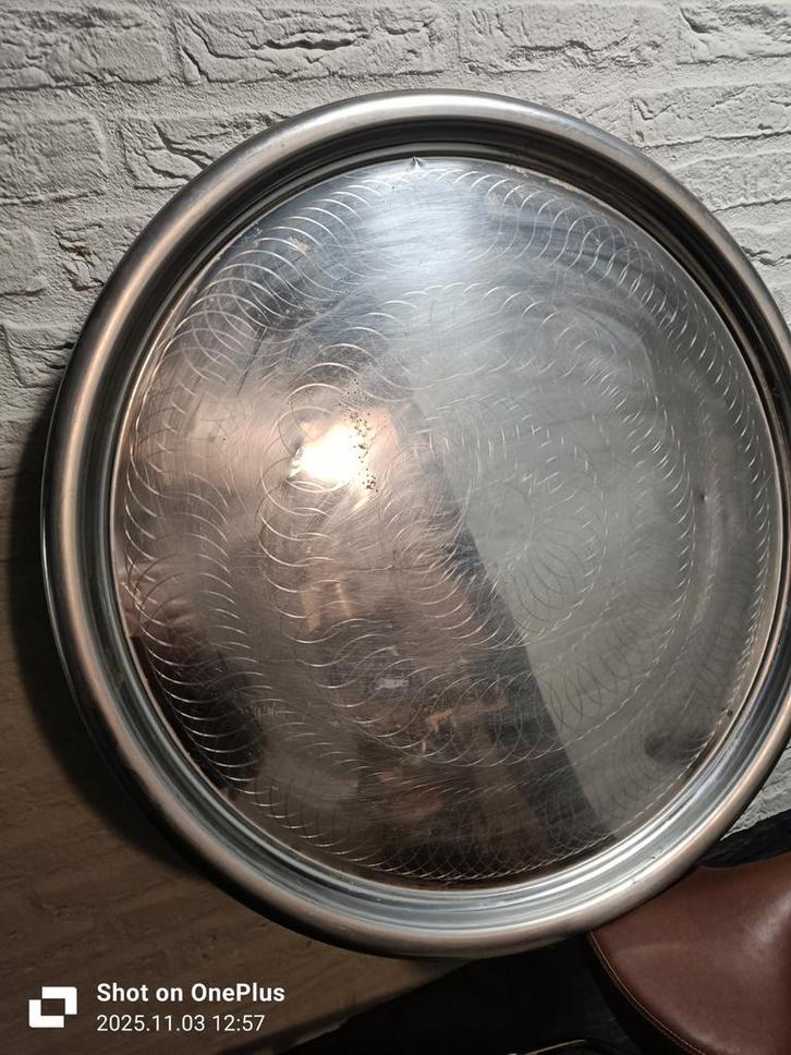 Grote Dienblad/Schaal, Huis en Inrichting, Woonaccessoires | Schalen en Manden, Rond, Overige materialen, Ophalen of Verzenden