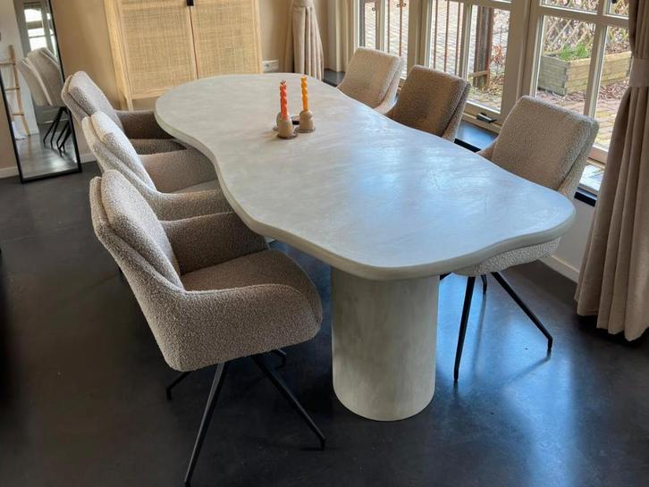 Betonlooktafels - Eettafels | Scherpe prijs voor maatwerk!, Huis en Inrichting, Tafels | Eettafels, Nieuw, 100 tot 150 cm, 200 cm of meer