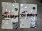 2 x vintage hoeslaken wit met roze borduursel, Ophalen of Verzenden, Wit, Hoeslaken of Sloop, Nieuw