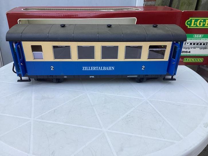 Lgb 3164 zillertalbahn 4assig 2de klasrijtuig, Hobby en Vrije tijd, Modeltreinen | Overige schalen, Zo goed als nieuw, Wagon, Gelijkstroom