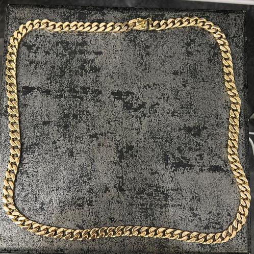 14k gouden ketting massief cuban gourmet schakel, Sieraden, Tassen en Uiterlijk, Kettingen, Nieuw, Goud, Ophalen of Verzenden