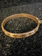 Vergulde armband met nieuw veiligheidskettinkje, Ophalen of Verzenden, Gebruikt, Goud