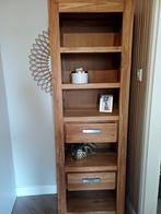 Teak houten hoge open kast, Huis en Inrichting, Ophalen, Zo goed als nieuw