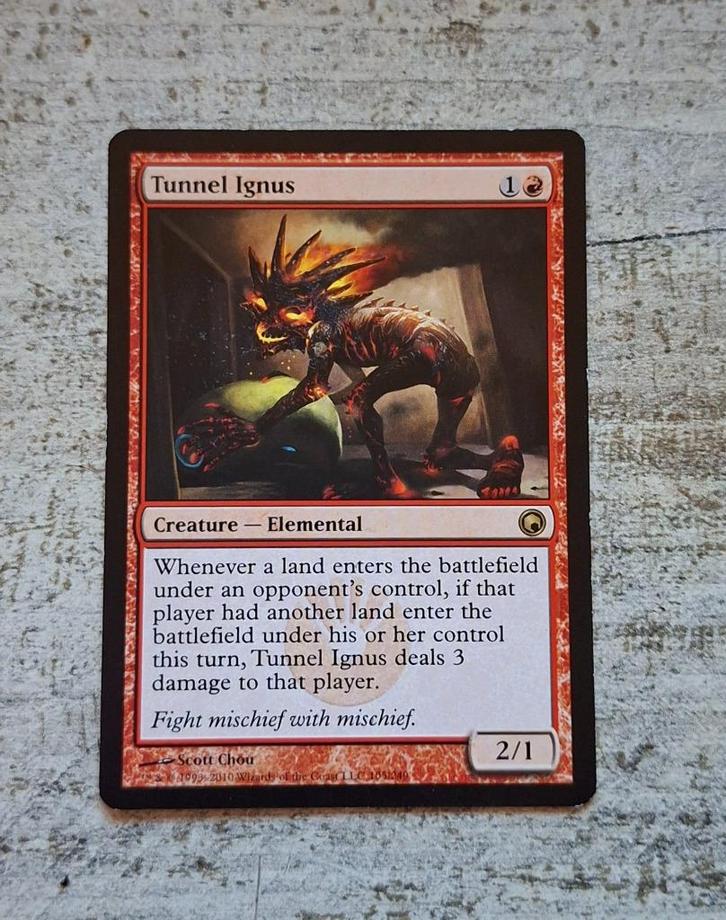 Tunnel Ignus - Magic the Gathering, Hobby en Vrije tijd, Verzamelkaartspellen | Magic the Gathering, Gebruikt, Verzenden