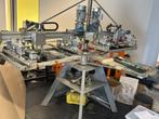 Automatische carrousel-zeefdrukmachine waterbasis