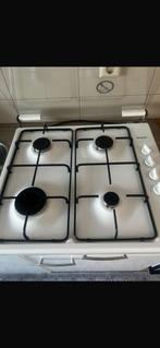 Gasfornuis / gaskookplaat 4-pits – wit – incl. gasslang, Witgoed en Apparatuur, Kookplaten, Ophalen, 4 kookzones, Zo goed als nieuw