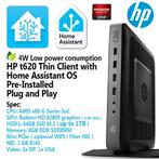 Home Assistent&Zigbee server HP T620 64gb ssd 8gb ddr3 RAM, Hobby en Vrije tijd, Elektronica-componenten, Ophalen of Verzenden