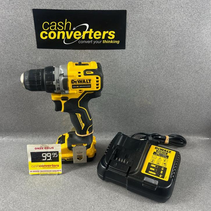 Dewalt DCD701 Accu Schroeftol | met oplader | 398774, Doe-het-zelf en Verbouw, Gereedschap | Boormachines, Gebruikt, Boormachine